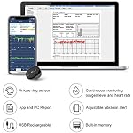O2 Ring Pulse Oximeter with Alarm, Blood Oxygen Saturation Monitor with Bluetooth, Heart Rate Monitor, Continuously… - Image 6