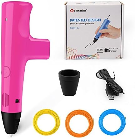 Ophysprint Smart 3D Pen with Filaments for Arts Crafts Printing Drawing - Pink