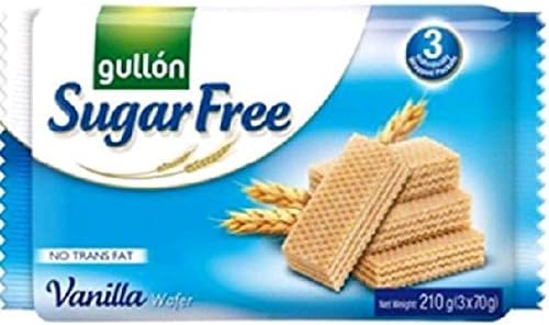 Gullon Vanilla Wafers Sugar Free 210G