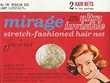 Jac-o-net Mirage Ultra Invisible Hair Net Regular Size * Light * No. 146 * 2 Nets Per Package