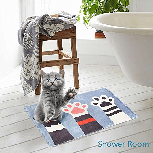 Frmarch Memory Foam Bath Mat - Non Slip Bath Rugs Runner Microfiber Bathroom Shower Mats Rug 16"x24" - Thumbnail 4