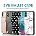 ZVEdeng iPhone X Case, iPhone X Wallet Case, iPhone X Case with Card Holder Slot, Shockproof Leather Credit Card Case Slim for Apple iPhone X/XS (5.8inch)-Black