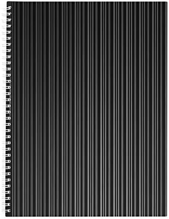 KATEVO Wirebound Spiral Notebook, Recycled Spiral Writing Notebook, 11.69" x 8.74", 70 Sheets Wide Ruled Spiral Journal for Students, Business Diary Notebook for Men/Women ,Easy Cut Line (1 Pack)
