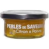 Christine Le Tennier Lemon & Pepper Flavor Pearls, 1.75oz Jar