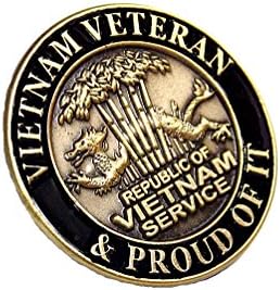 Vietnam Veteran &amp; Proud Of It Marines Navy Army Air Force Lapel Hat Pin PPM7504 (1 Pin)