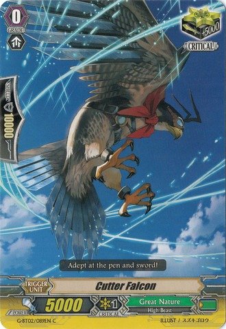 Cardfight!! Vanguard TCG - Cutter Falcon (G-BT02/089EN) - G Booster Set 2: Soaring Ascent of Gale & Blossom