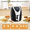Hosome-Air-Fryer-Airfryer-for-Home-Use-45L-Healthy-and-Oil-Free-Cooking-1400W-Rapid-Heating-Digital-Touchscreen-with-7-Preset-Menus-Keep-Warm-Timer-and-Adjustable-Temperature-Control Hosome Air Fryer, Airfryer for Home Use 4.5L Healthy and Oil-Free Cooking, 1400W Rapid Heating Digital Touchscreen with 7 Preset Menus, Keep Warm, Timer and Adjustable Temperature Control