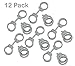 Kicko Rubber Mini Handcuffs 3.5 Inches - Pack of 12 - Gray - for Kids - Party Favors, Bag Stuffers, Fun, Toy, Prize, Pinata Fillers