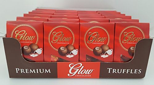 Glow Chocolatier Milk Chocolate Truffles 1.1 OZ Gift Box - 24 Packs