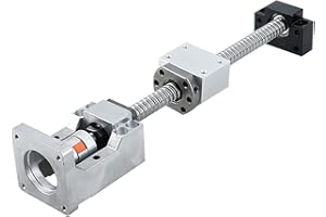 Coavoo 1605 Linear Motion CNC Ball Screw with Anti Backlash Nut, 1000mm / 39.37 inch SFU1605 16mm Ballscrew + BK12 BF12 Bearing End Support + Coupler + Nut Housing + Motor Mount for Nema 23 Stepper