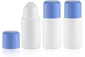 Lulupack Roller Ball for Essential Oils: Deodorant Roll on Bottles - Refillable Applicator Containers - 3PCS 2.5oz