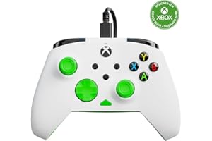 Turtle Beach Rematch Core Wired Gaming Controller - Licensed for Xbox Series X|S, Xbox One & Windows PCs - Audio Controls, Rumble Motors & Impulse Triggers, Companion App - White/Green