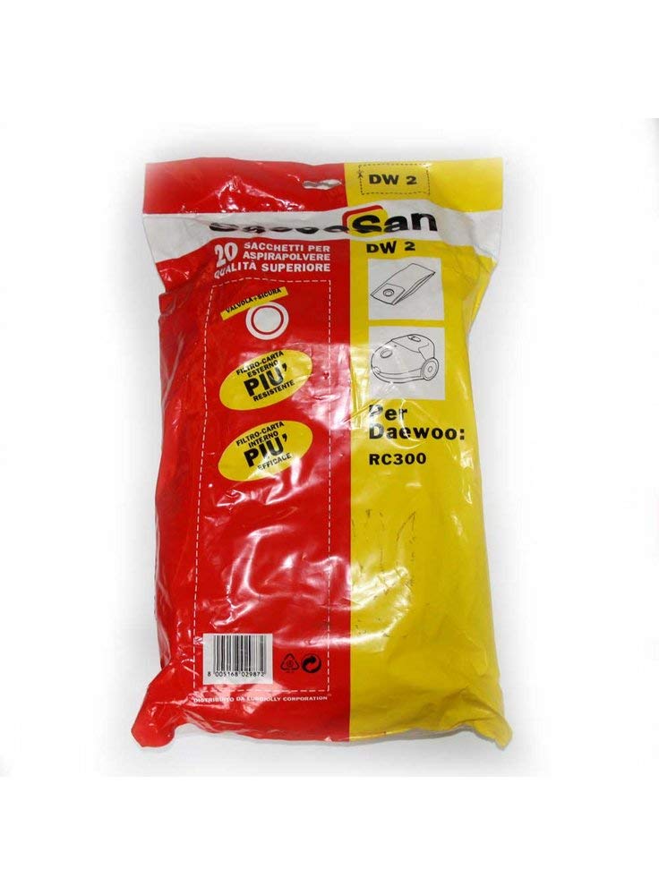 Dust Bags For Daewoo RC Series Vacuum Cleaners Pack of 5
