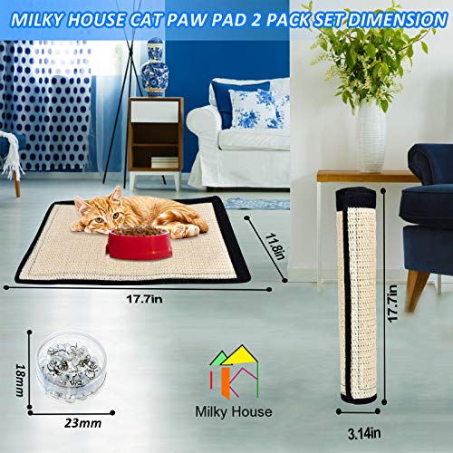 Cat Scratch Pad 2PK Non Scratch Pads Couch Corner Kitty Scratching Bed