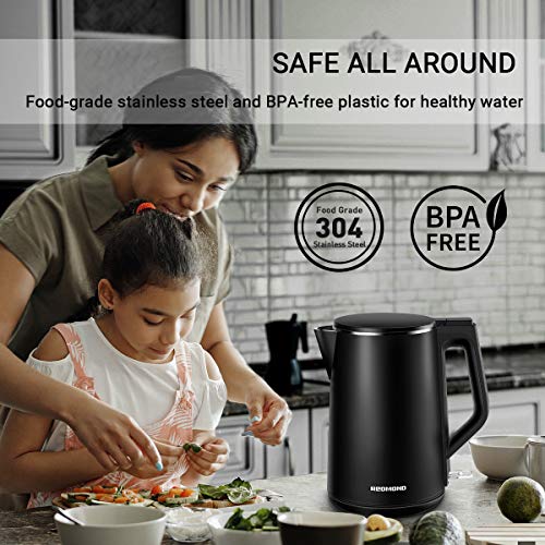 REDMOND Electric Kettle 1.5L Double Wall 100 Stainless Steel Cool