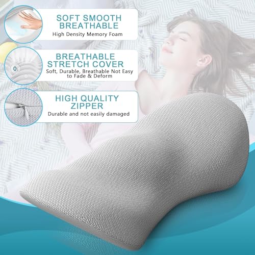 kasney Lumbar Support Pillow Ergonomic Memory Foam Lumbar Pillow