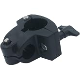TUOREN Electronic Drum Rack Clamp 22mm Drum Rack T Clamp with Wing Nut Knob, Percussion Drum Rack Tube Clip Bracket Compatible with Roland CR-22 Electronic Drum Kit Connection Poles