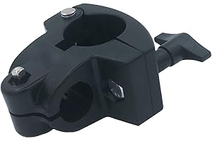 TUOREN Electronic Drum Rack Clamp 22mm Drum Rack T Clamp with Wing Nut Knob, Percussion Drum Rack Tube Clip Bracket Compatible with Roland CR-22 Electronic Drum Kit Connection Poles