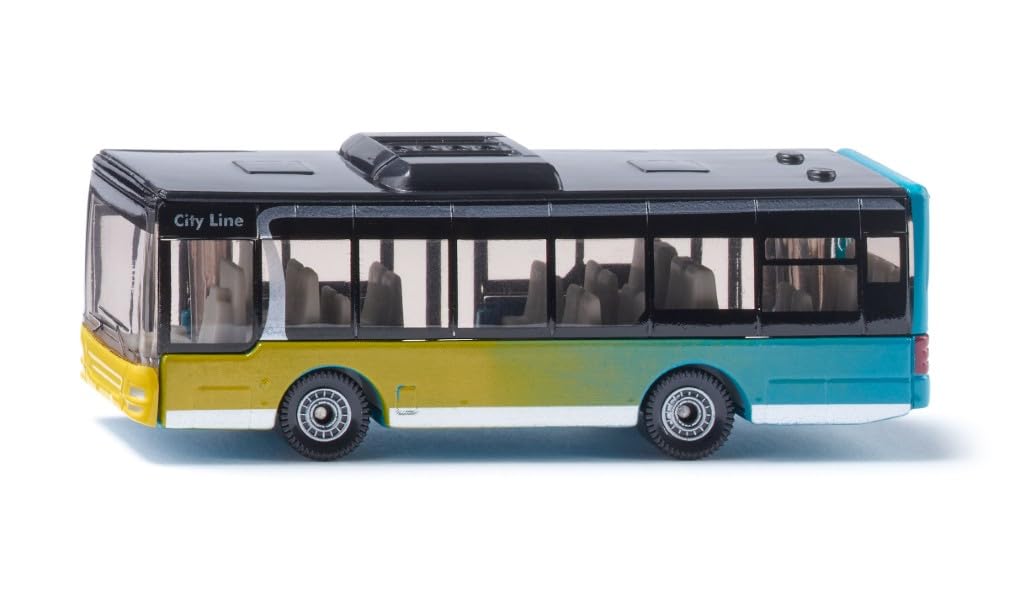 Siku 1400, Linienbus, Metall/Kunststoff, Multicolor, Vielseitig einsetzbar, Spielzeugfahrzeug für Kinder