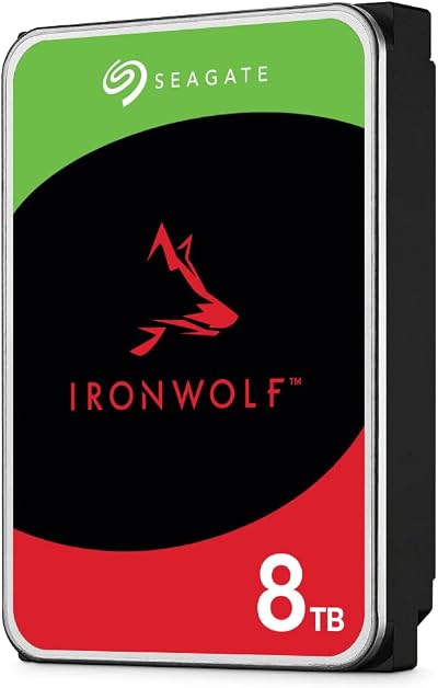Seagate IronWolf 8TB NAS Internal Hard Drive CMR 3.5 SATA 6Gb/s 256MB Cache