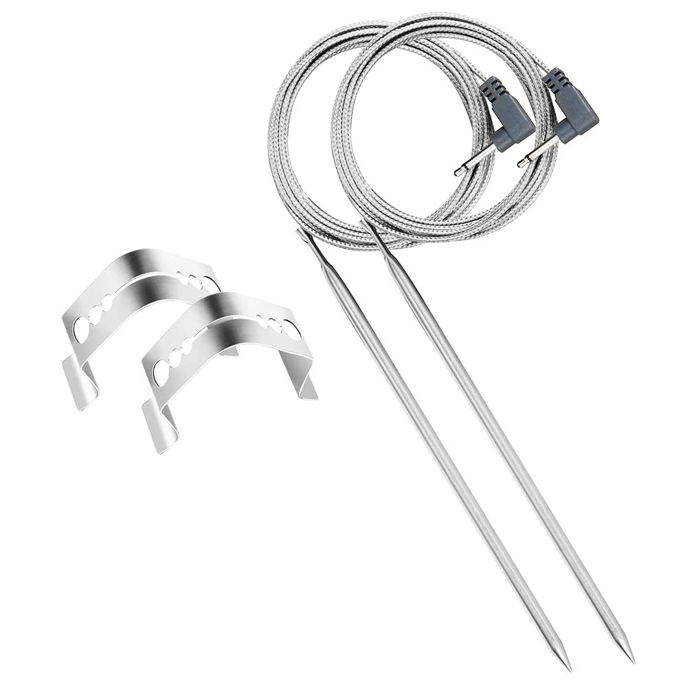 Photo 1 of Stanbroil Thermometer Probe with Clips, Set of 2 Waterproof Meat Probe Replacement for Maverick ET-732/733 and Ivation IVA-WLTHERM IVAWT738