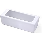 Copco White Quart, Sandwhich, or Snack Size Reusable and Disposable Storage Bag Organizer, with Removable Lid and Multi-Configuration