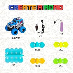 Kids Race Car Track with Flexible Track,Race Car