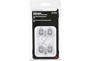 3M LITTMANN 3M™ Littmann® Stethoscope Spare Parts Kit, Snap Tight Soft-Sealing Eartips, Grey, Large and Small, 40002
