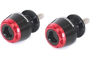 MC MOTOPARTS MSHINE Red 8MM CNC Swingarm Spools Compatible with Street Triple 675 DAYTONA 675 / R 2011-2017 18 765