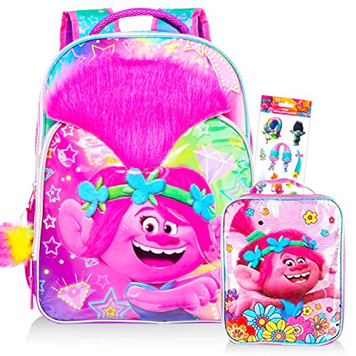trolls backpack and lunchbox