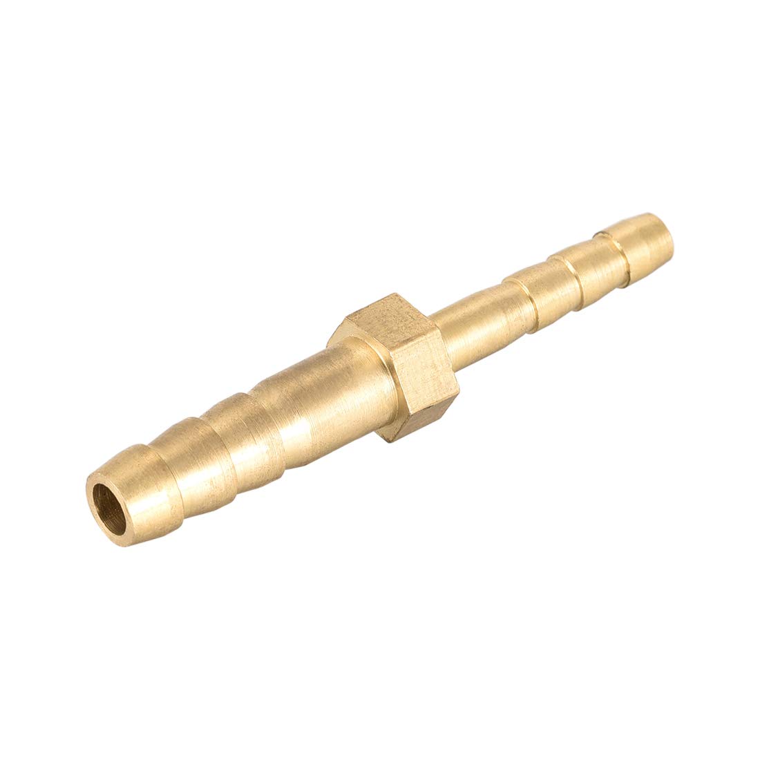 sourcing map Straight Brass Barb Fitting Reducer, Fit Hose ID 6mm to 4mm