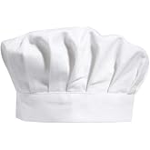 2 Pcs Unisex Chef Hats White Baker Hats Kitchen Cooking Chef Caps for Women and Men