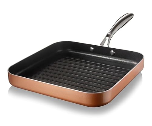 GOTHAM STEEL Nonstick Grill Pan for Stove Top with Grill Sear