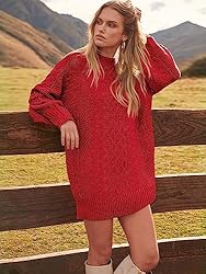 ANRABESS Women's Loose Crewneck Oversize Sweater