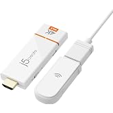 j5create ScreenCast 4K Max Wireless Display Adapter with Enhanced Antenna | Streaming Video &amp; Audio from Mobile/Tablet/Laptop, Supports AirPlay/Miracast/Chromecast on Windows/Mac/Android (JVAW76MAX)