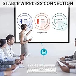 Rapoo 2.4G Small Wireless Keyboard Ergonomic