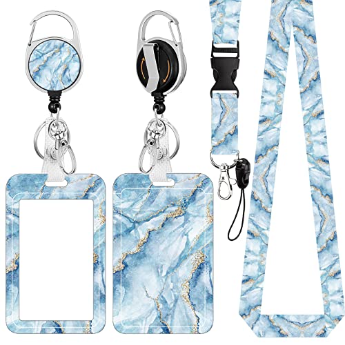 ID Badge Holder with Lanyard and Reel