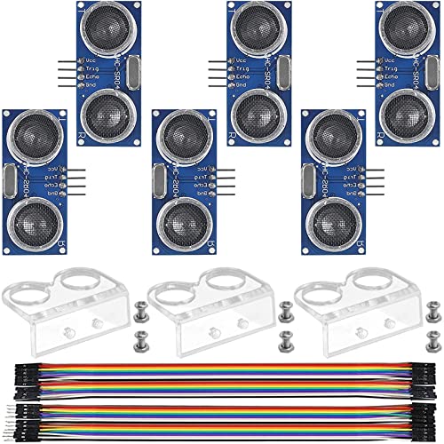 6PCS Ultrasonic Sensor Module Kit HC-SR04 Distance Sensor with 3PCS ...