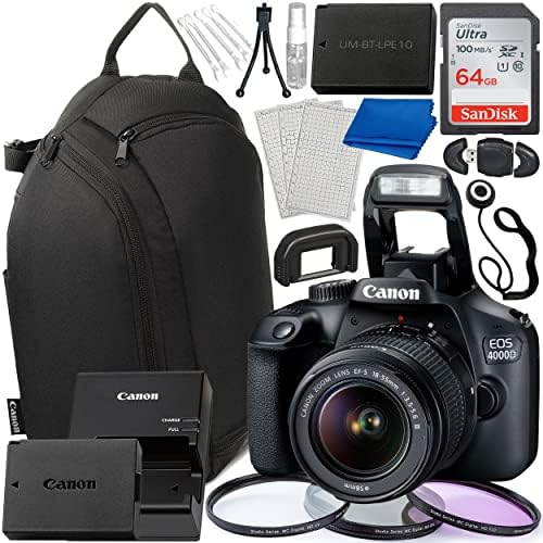 Ultimaxx Beginner’s Bundle with Canon EOS 4000D / T100 DSLR Camera & EF