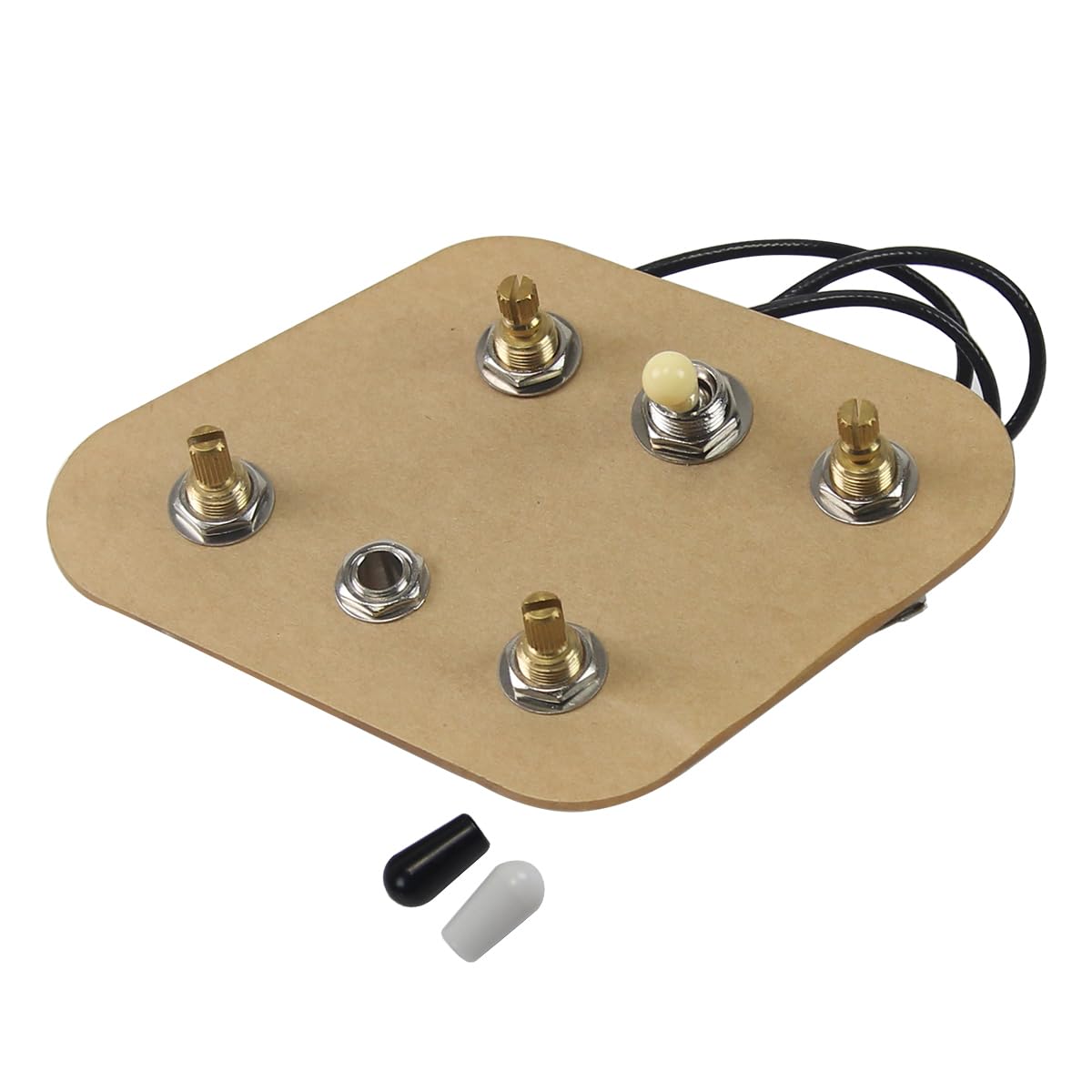FLEOR Prewired 2T2V Wiring Harness Kit with Coil Splitting Function & 3-Way Toggle Switch 500K pots for LP SG Guitar
