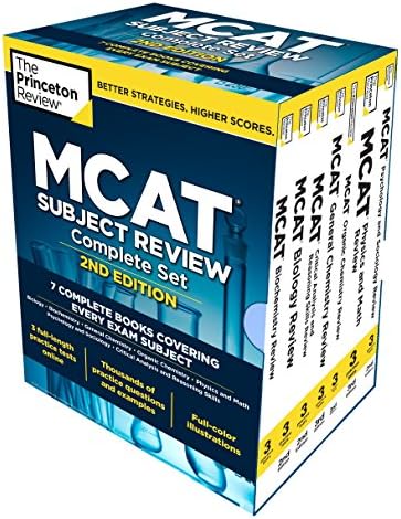 Princeton Review MCAT Subject Review Complete Box Set, 2nd Edition: 7 Complete Books + Access to 3 Full-Length Practice Tests