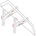 RDX Heavy Gym Iron Fitness Chin Pull Up Bar Ceiling Frame Boxing Outdoor Wall Mounted Brackets