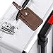 ONLVAN Executive Leather Luggage Tag with Snap Closure (Brown)