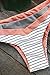 CUPSHE Women's Strappy Stripe Printing Padding Bikini Set Beach Swimwear Bathing Suit Medium Multicolor