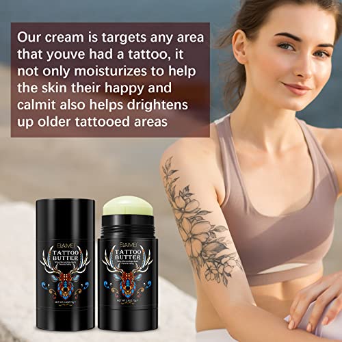 Acoumici Tattoo-Aftercare Creme/Butter, 142 Ml – Pflegender Balsam Für Neue Tattoos & Trockene Haut
