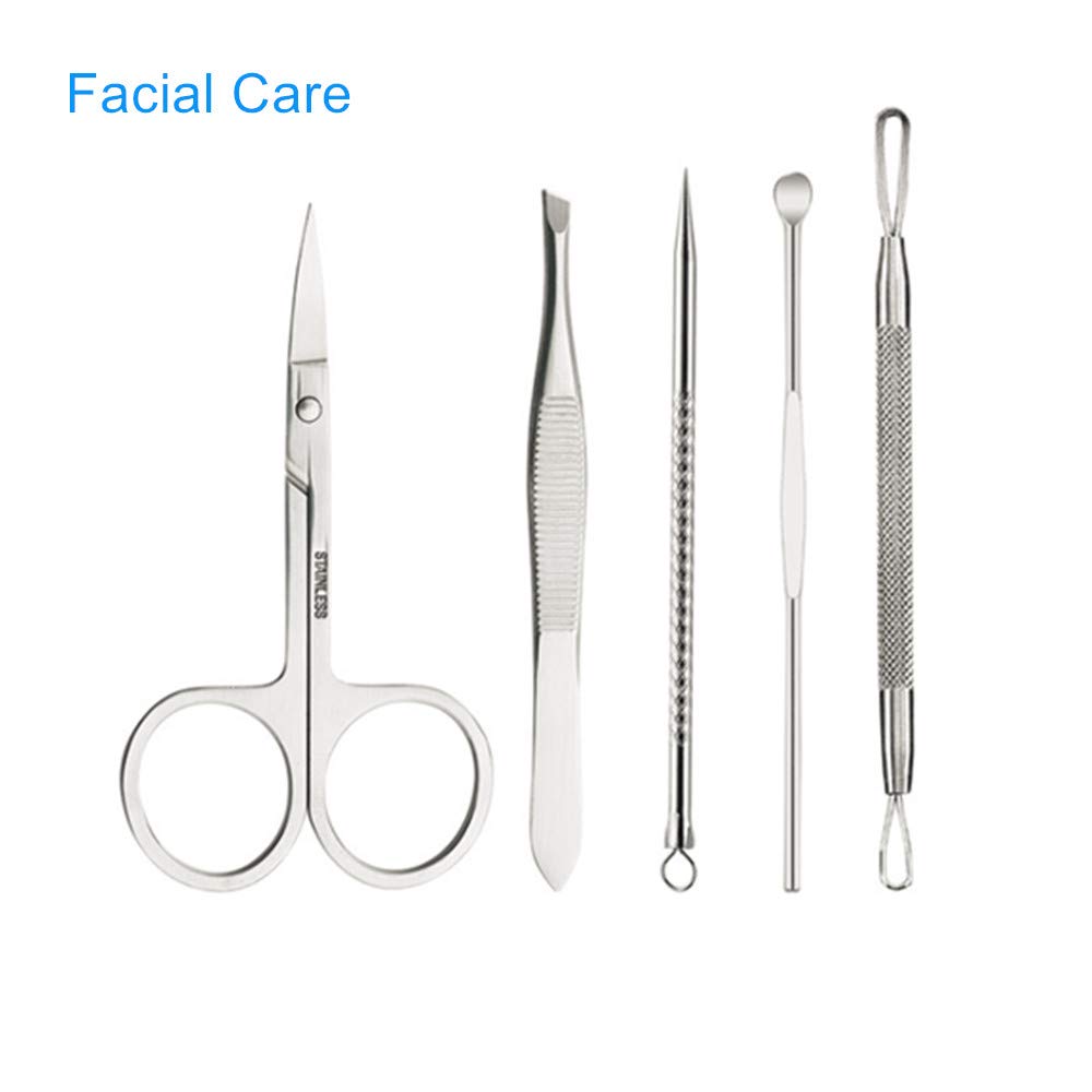 Manicure Set, Nail Clippers, 15 PCS Pedicure Kit With Stainless Steel, Perfect Gift with Black Case for Women and Men : Beauty
