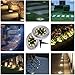 NAIYO Solar Ground Lights, Upgraded Outdoor Garden Waterproof Bright in-Ground Lights for Lawn Pathway Yard Driveway, with 8 LED Warm White Lights(8Pcs) (White Color-8Pcs)
