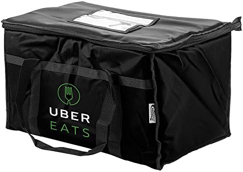 Qraphic Tee Uber Eats delivery Bag, 23X13X15, Insulated, Water Repellent.