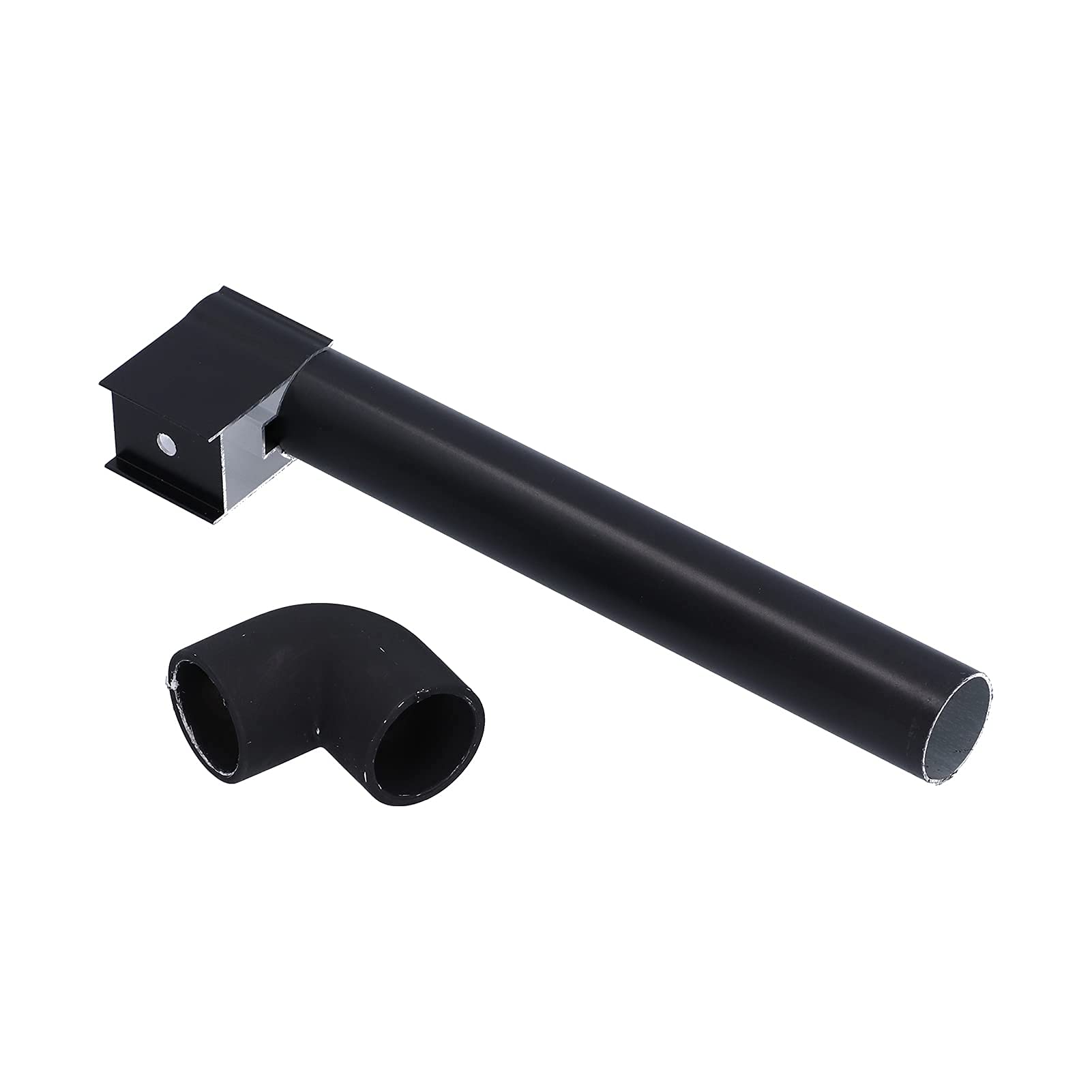 Voluxe 32Mm Greenhouse Rainwater Gutter,Professional Water Butt Down Pipe Guttering Kits Easy Use Greenhouse Supplies Black Aluminum Water Butt Down Pipe Kit For Small Greenhouses