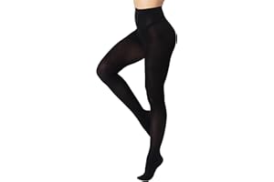DUCMODA Womens 80 Denier Opaque Tights, Women's Soft Solid Color Footed Pantyhose, High Waist Stocking with 30+ Colors
